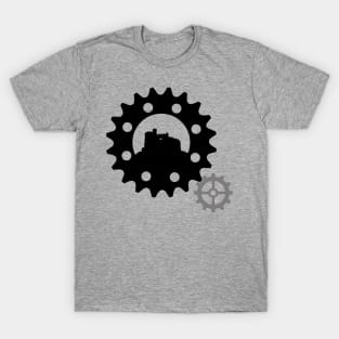 Steam Punk 'The Builders' Cog and Castle Design T-Shirt